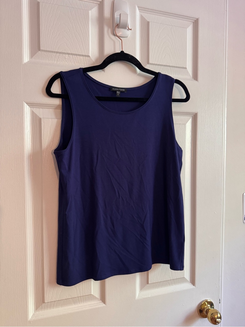 Eileen Fisher Deep Navy Scoop Neck Tank